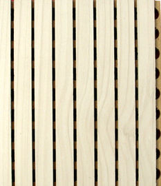 Pannello acustico scanalato di legno della decorazione leggera/pannelli fonoassorbenti