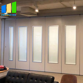 Muri divisori mobili pieganti della porta di vetro di legno per il banchetto Corridoio